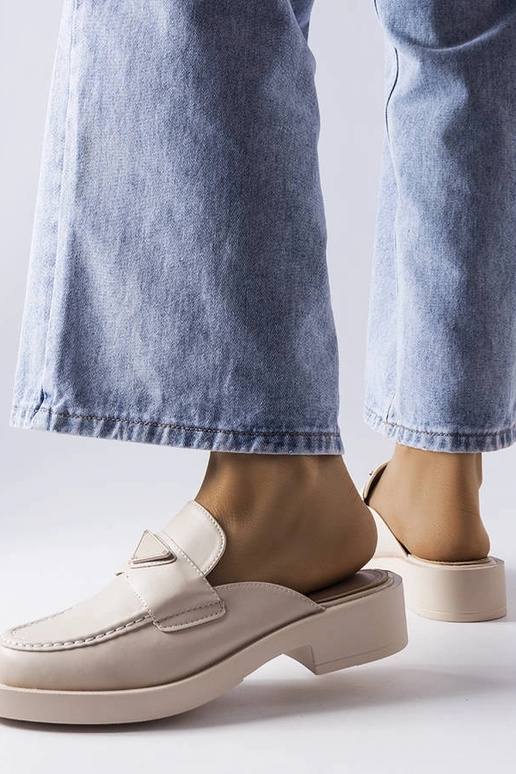 Beige Berkshire Flip-Flops med lukket tå