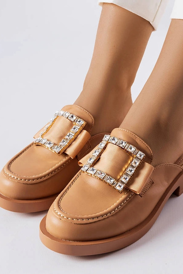 Brune flip-flops med lukket tå Columbus 2
