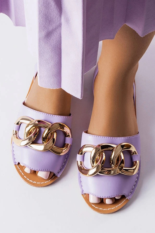 Lilla Germaine kædeudsmykkede sandaler