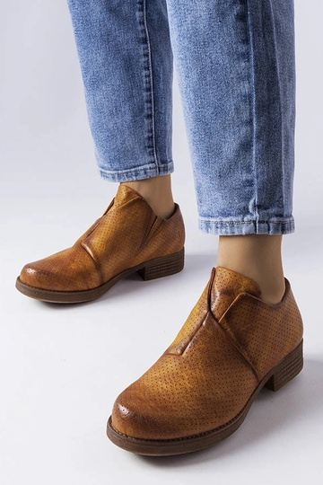 Seymour Brown Slip-On gennembrudte halvstøvler