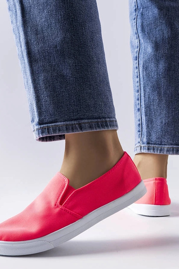 Louisville Pink Slip-On Sneakers i stof 2