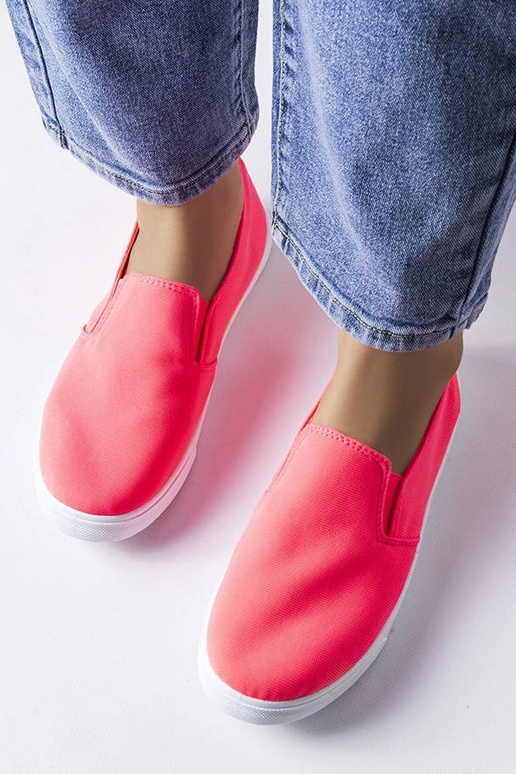 Louisville Pink Slip-On Sneakers i stof Louisville Pink Slip-On Sneakers i stof