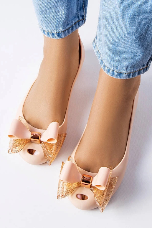 Beige Melissa ballet lejligheder med... Beige Melissa ballet lejligheder med...