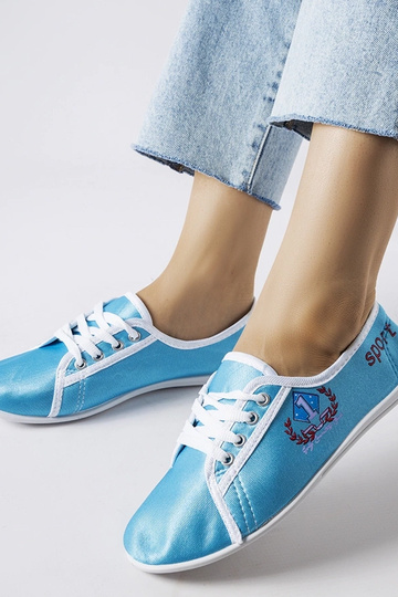 Blå Woodstock sneakers til kvinder 2