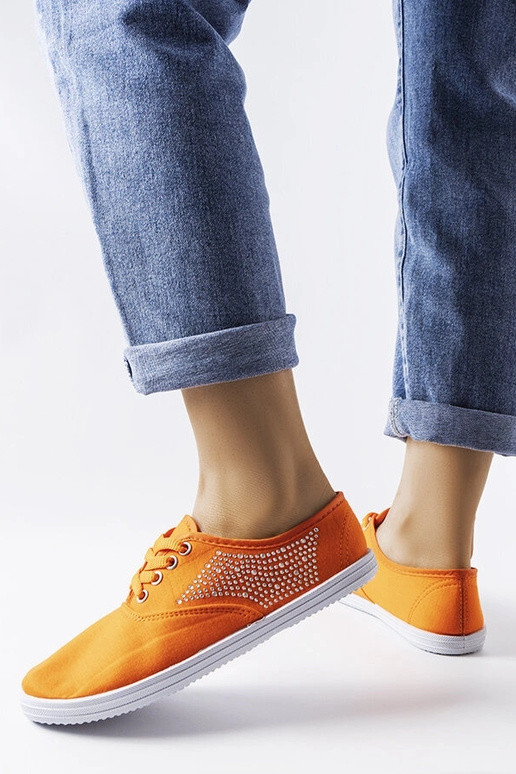 Oranje sneakers met zirconia Godfrey Oranje sneakers met zirconia Godfrey