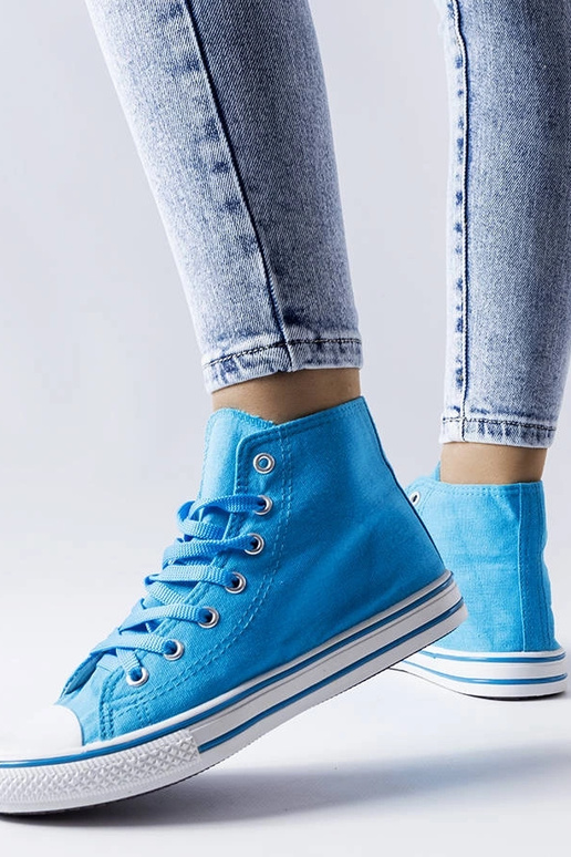 Alaine Blue High Top Sneakers