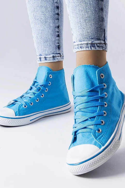 Alaine Blue High Top Sneakers