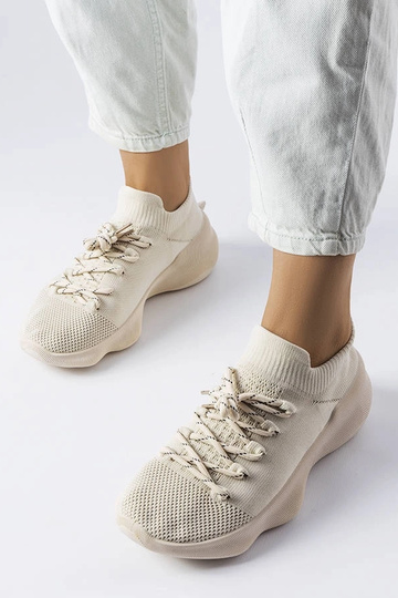 Beige Côté sportssko til kvinder