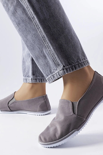 Gaulin grå elastiske sneakers 2