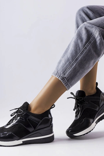 Sorte Vinceza wedge sneakers