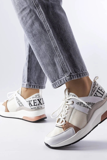 Vinceza hvide og lyserøde sneakers 2