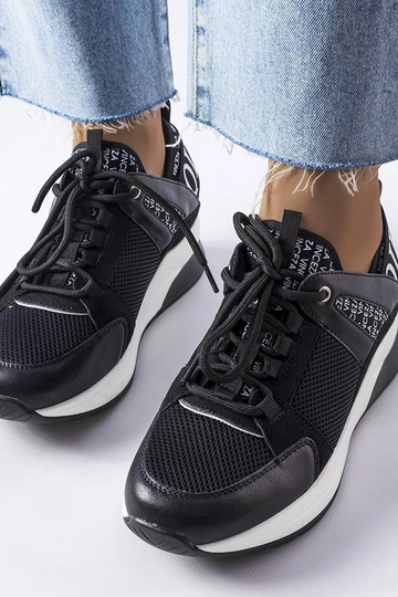 Sorte og hvide Vinceza sneakers 2