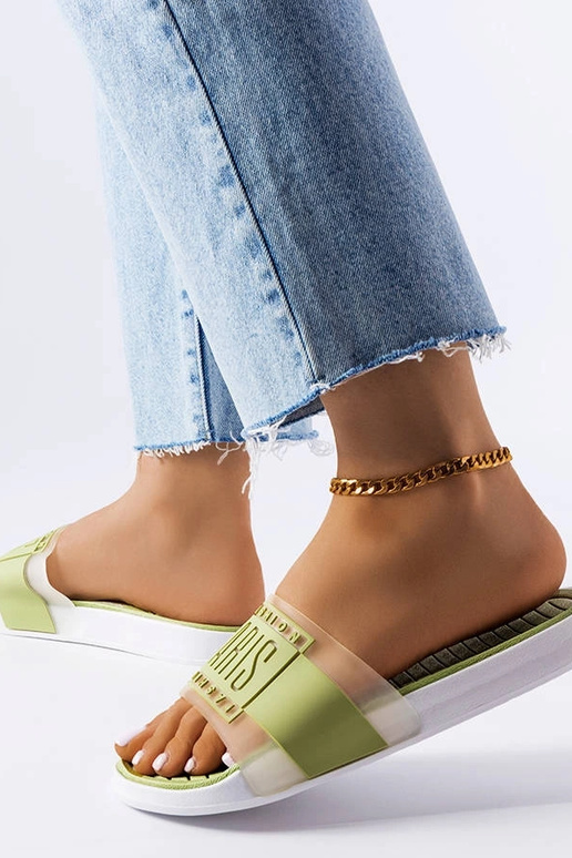 Paris flip-flops af grøn gummi