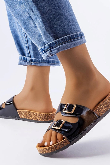 Sorte korksålede flip-flops...