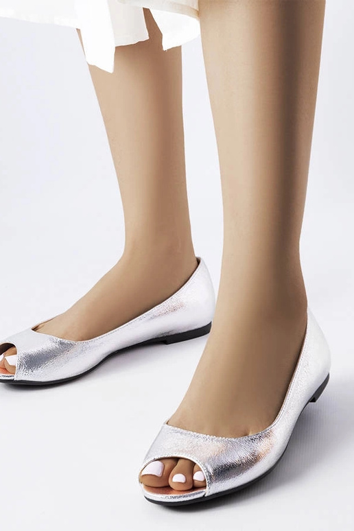 Trieux sølv metalliske balletlejligheder Trieux sølv metalliske balletlejligheder