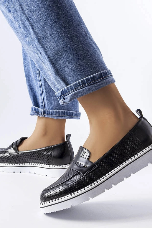 Sorte Bloomsburg perforerede halvstøvler Sorte Bloomsburg perforerede halvstøvler