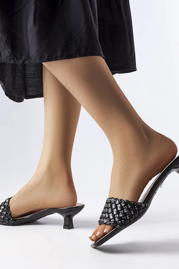 Sorte Burbank sandaler med...