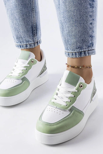 Grønne sneakers på Tooele platformen