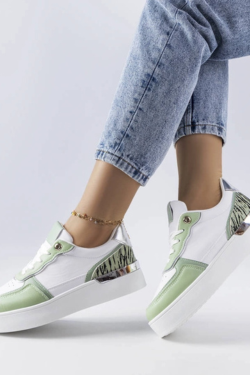 Grønne sneakers på Tooele platformen 2