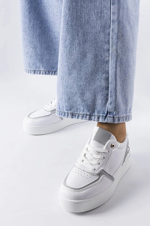 Hvide sneakers på Tooele platformen Hvide sneakers på Tooele platformen