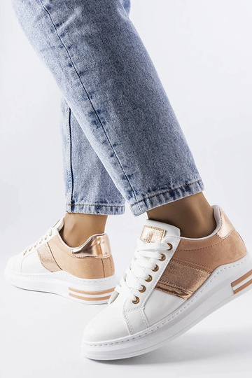 Hvide sneakers med lyserøde... 2