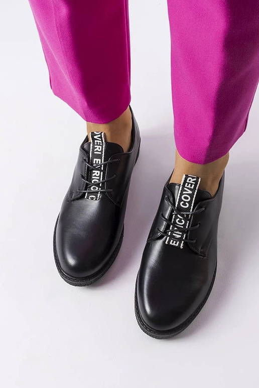 Sorte Edmonton-sko med snøre Sorte Edmonton-sko med snøre