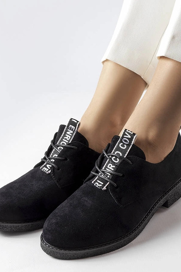Zwarte Sunderland schoenen van kunstsuède 2