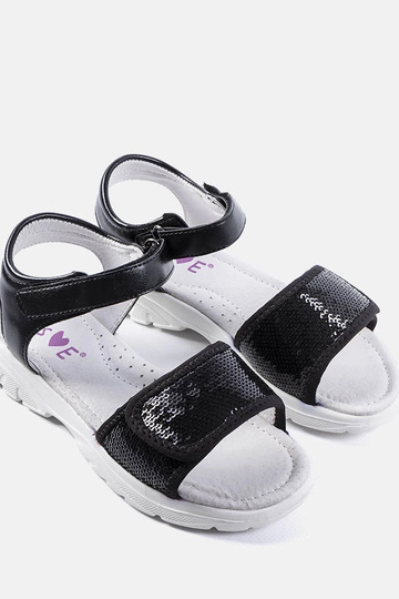 Sorte børnesandaler Grenier 2