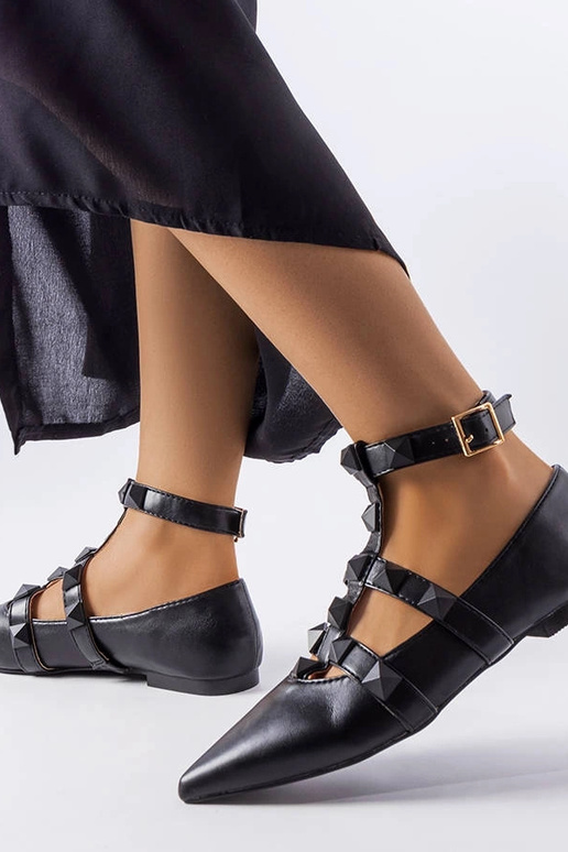 Sorte ballerinaer med en spektakulær... Sorte ballerinaer med en spektakulær...