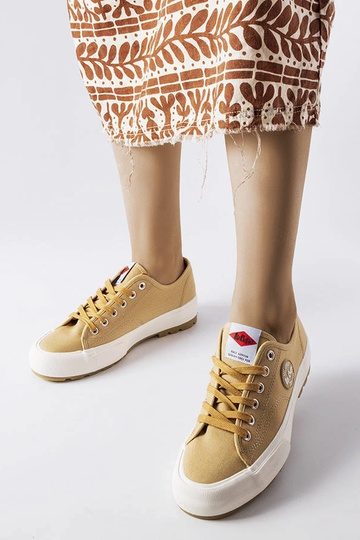 Beige Lee Cooper Sneakers LCW-23-44-1655L