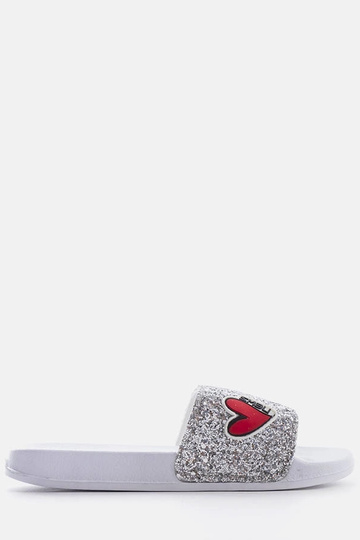 Boncoeur grå glitter børneflip-flops 2