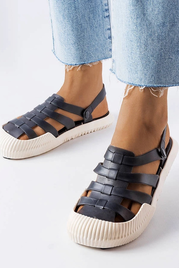 Sorte gummi Canton sandaler 2