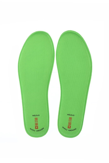 Groene inlegzolen voor schoenen, „Big Star Memory Foam"