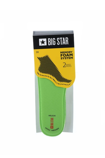 Groene inlegzolen voor schoenen, „Big Star Memory Foam" 2