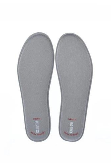 Grijze inlegzolen voor schoenen, "Big Star Memory Foam"