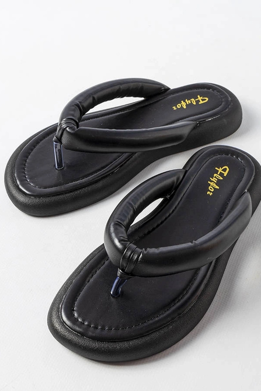 Sorte chunky Smithfield flip-flops