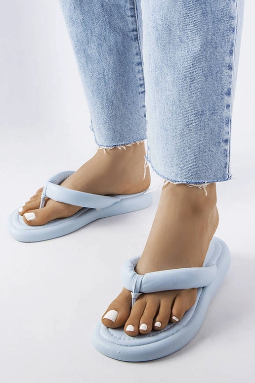 Blå chunky Smithfield flip-flops