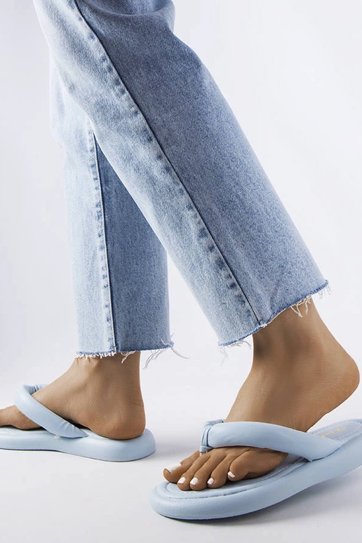 Blå chunky Smithfield flip-flops