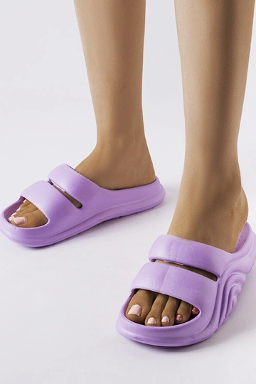 Geneve lilla gummiflip flops