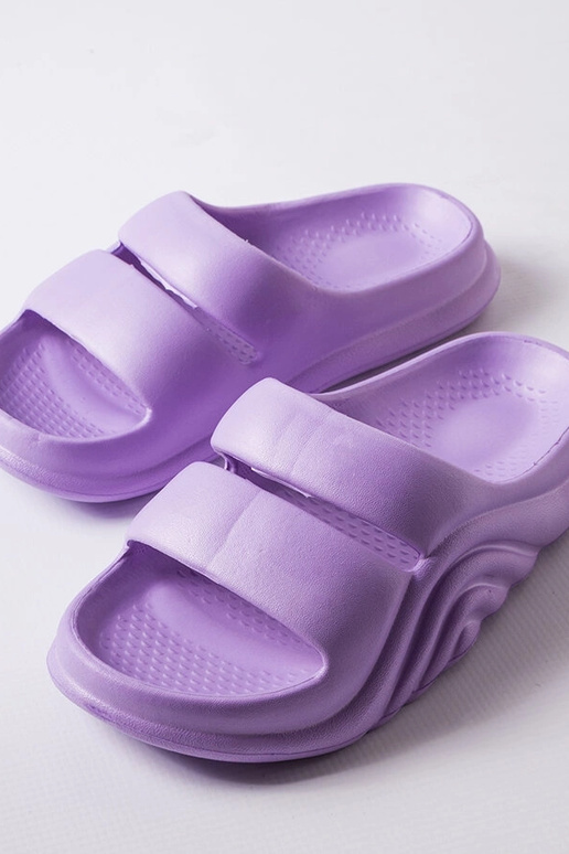 Geneve lilla gummiflip flops