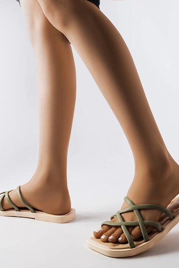 Pearlman grønne gummiflip flops 2