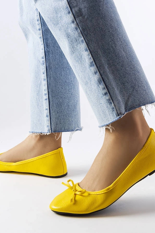 Gele ballerina's met strik,...