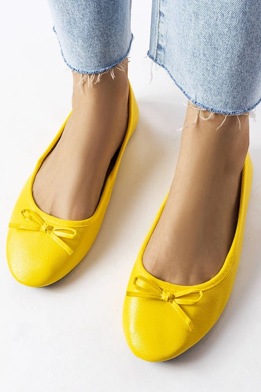 Gele ballerina's met strik,...