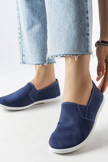 Quincy marineblå sneakers i... 2