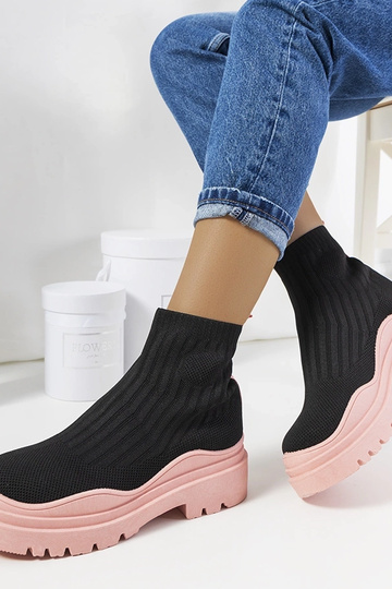 Zwarte hoge sportieve... 2