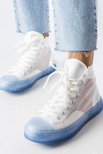 Nanterre blå og hvide high top sneakers