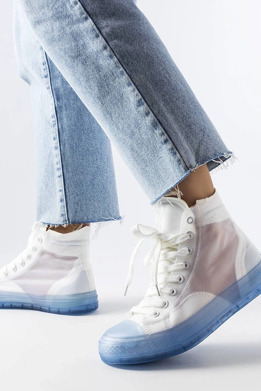 Nanterre blå og hvide high top sneakers Nanterre blå og hvide high top sneakers