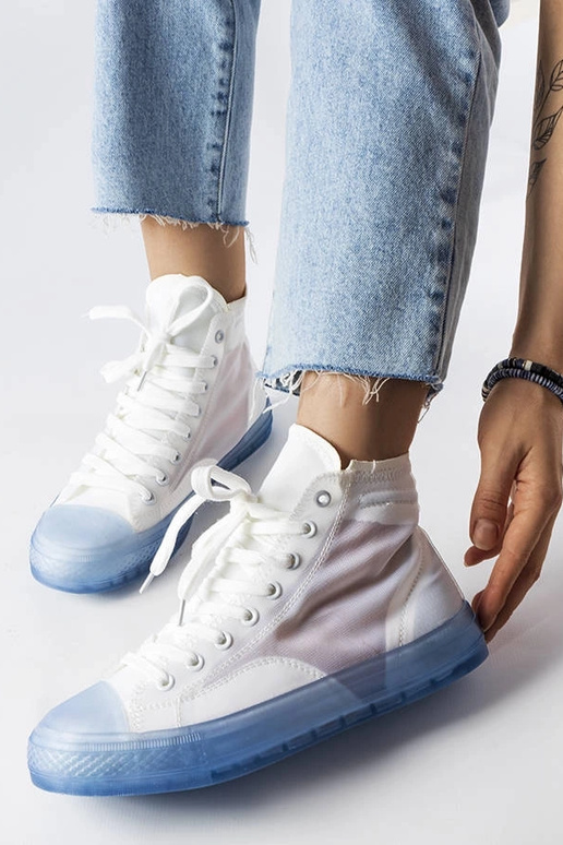 Nanterre blå og hvide high top sneakers Nanterre blå og hvide high top sneakers