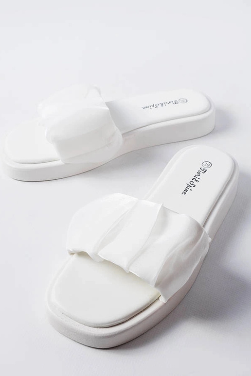 White Boulevard flæsede flip-flops