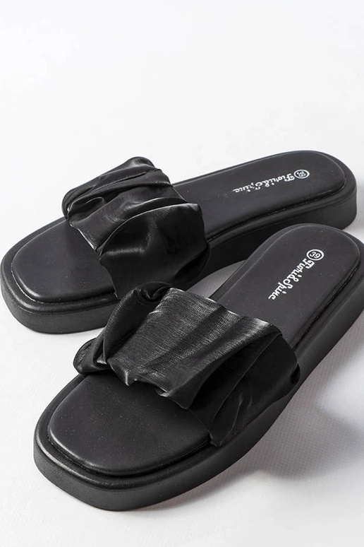 Sort Boulevard flæsede flip-flops